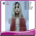 virgin brazilian hair , lace wig , omber color wig